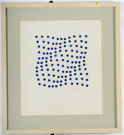 Hugo Demarco (1932-1995), Colore e forma, 1978 bollini colorati su carta, cm...