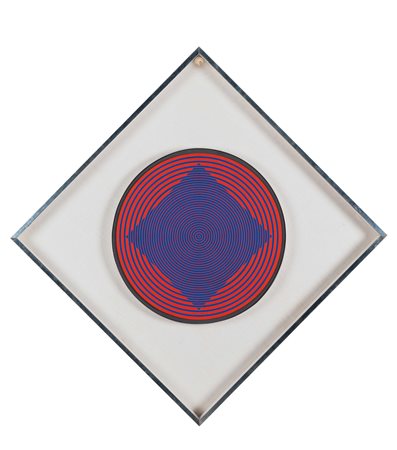 Victor Vasarely (1906-1997), Gam 55, 1958-65 acrilico su tela, diametro cm...