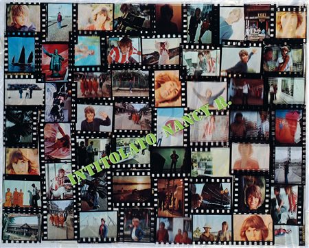 Mario Schifano (1934-1998), Intitolato Nancy R, 1977 cm 69x87 lito off set su...