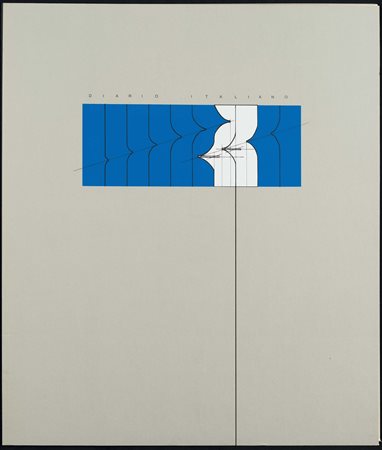 Agostino Bonalumi (1935), Siario Italiano, 1971 sei serigrafie a colori, cm...