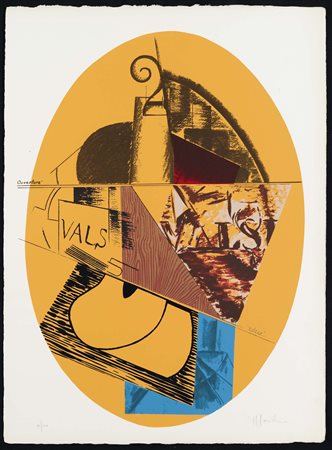 Aldo Mondino (1938-2005), Cartella con cinque serigrafie a colori originali,...