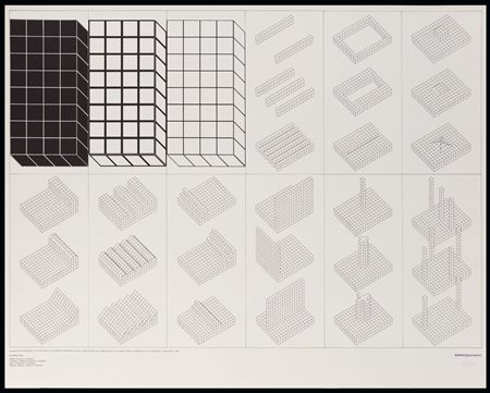 Super Studio, Instogrammi, 1970 serigrafia su carta cm 69x87, ed 480/500