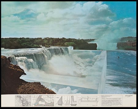 Super Studio, Niagara, 1970 serigrafia su carta, cm 69x87, ed 459/500