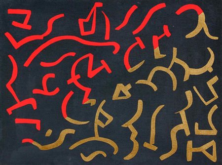 ACCARDI CARLA Senza titolo 2000 vinilico su tela cm. 60 X 80 Firma, data,...