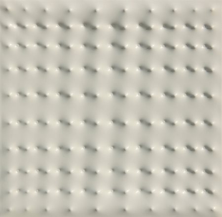 CASTELLANI ENRICO Senza titolo 1968 multiplo in PVC bianco cm. 30 X 30...