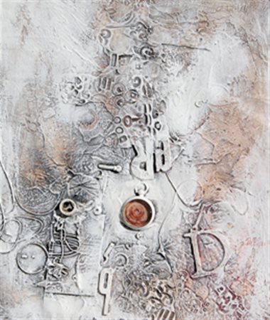 DEL PEZZO LUCIO Senza titolo anni 70 tecnica mista su tavola cm. 49 X 40.5...