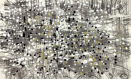 SANFILIPPO ANTONIO Senza titolo 1963 olio su tela cm. 77 X 130 Firma...