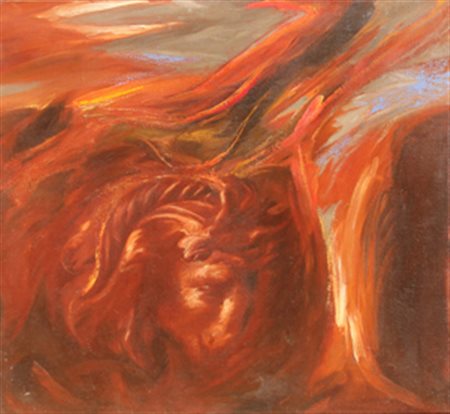 GALLIANI OMAR ... d'oriente 1985 olio su tela cm. 85 X 90 Firma, titolo, data...