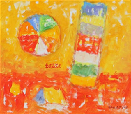 PASCIUTTI ANTONIO Estate 2015 olio su tela cm. 35 X 40 Titolo 'Estate' (al...