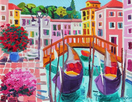 FACCINCANI ATHOS Venezia olio su tela cm. 35 X 45 Firma 'Faccincani' (in...