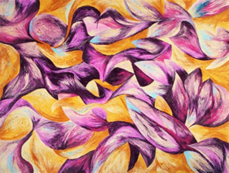 PIRELA YAJAIRA M. Orquideas 2014 olio su tela cm. 60 X 80 Firma, titolo,...