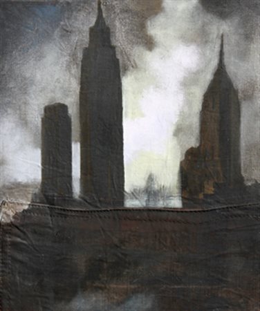 PIGNATELLI LUCA New York 2004 olio su tela grezza cm. 60 X 50 Firma, luogo,...