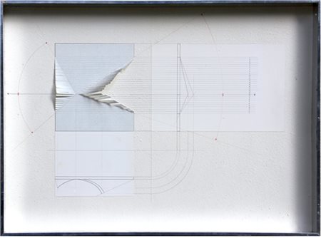 BONALUMI AGOSTINO Progetto 1972 tecnica mista su cartoncino cm. 72 X 100...