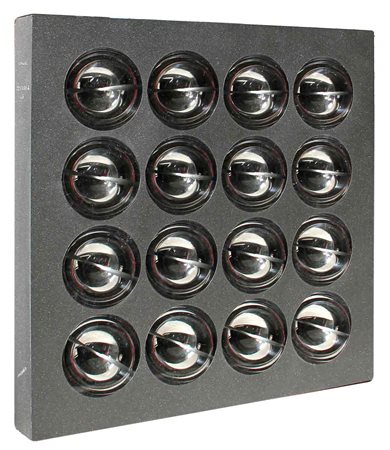 COSTALONGA FRANCO Oggetto cromocinetico OCBABFG 1973 sfere in metacrilato...