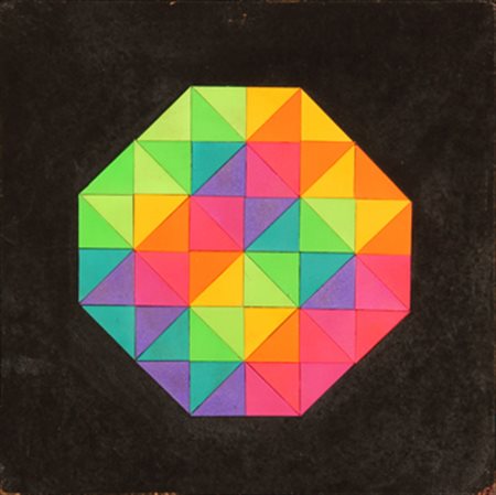 TORNQUIST JORRIT Senza titolo 1967 collage su tavola cm. 32 X 32 Etichetta...