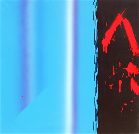 FINZI ENNIO Luce-contro 2003 olio su tela cm. 100 X 100 Titolo, firma, data...