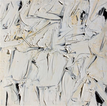 RUGGERI PIERO La luce bianca 2003 olio su tela cm. 80 X 80 Firma, data,...