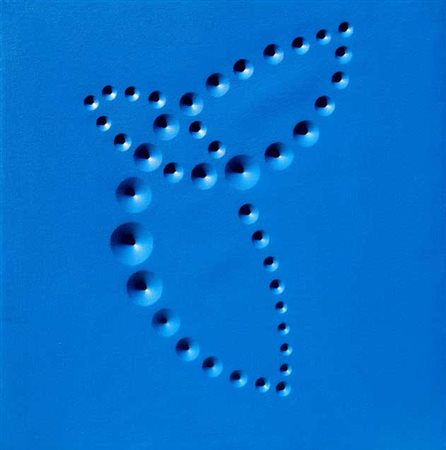 BRUNELLO STEFANO Loop 2011 tela estroflessa e acrilico su tavola cm. 100 X...