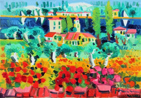 FACCINCANI ATHOS Paesaggio olio su tela cm. 45 X 64 Firma 'Faccincani' (in...