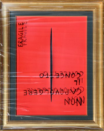 ANDRISANI NICOLA Sotto-vuoto 2012 tecnica mista cm. 90 X 70 Titolo, firma,...