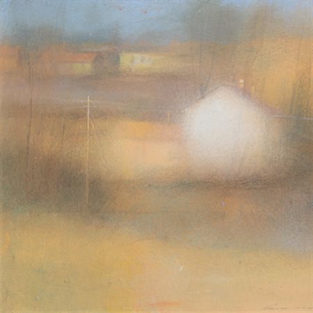 CROCIARA RENZO Senza titolo tecnica mista su tavola cm. 45 X 45 Firma...