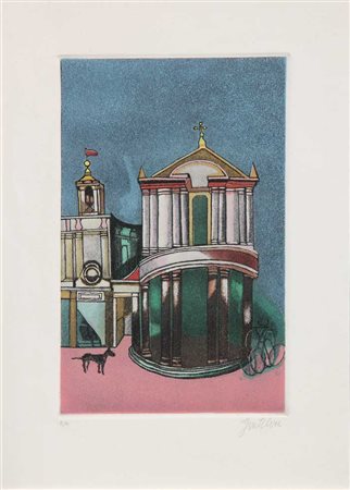 GENTILINI FRANCO Senza titolo litografia cm. 35 X 22 Edizione 'P.A.' (in...