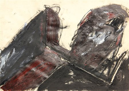 Giuseppe SPAGNULO Grottaglie (Taranto) 1936 Senza titolo, 1987 tecnica mista...