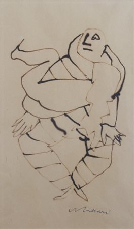 MACCARI MINO (Siena 1898 - Roma 1989) "Figure" 1975/1980 Inchiostro su carta...