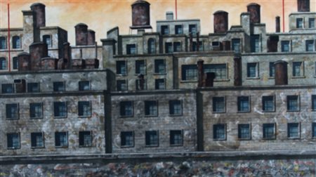 CAPUTO TONINO (Lecce 1933) "Prima dei grattacieli" Olio su tela cm. H: 70.00...