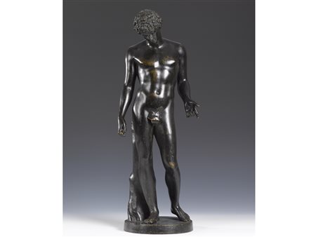 Anonimo (XIX secolo) Adamo Bronzo Altezza 60 cm, diametro 19 cm
