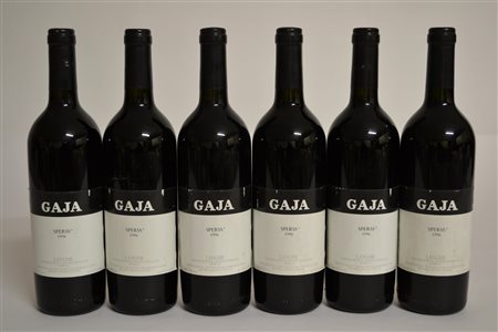 Sperss Gaja 1996Langhe, DOC Nebbiolo6 btEEtichette lievemente danneggiate