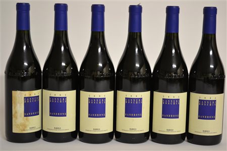 Barolo Cannubi Boschis Sandrone 2001Barolo, DOCG6 bt - cslEUna bt etichetta...
