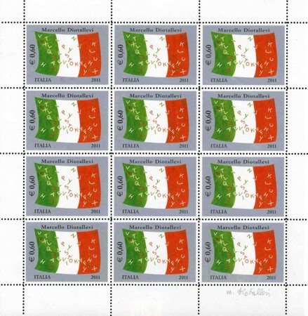 MARCELLO DIOTALLEVI Flag poem - La bandiera narra la nostra storia, 2011...