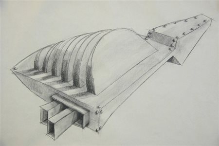FERDI GIARDINI Progetto, 1987 Carboncino su carta cm 70x100