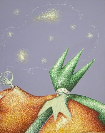 GAETANO CARBONI Profeti 2000: Profeta in un giardino di stelle, 2011 Acrilico...