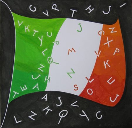 MARCELLO DIOTALLEVI Flag poem - La bandiera narra la nostra storia, 2011...