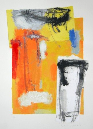 ENZO ESPOSITO Senza titolo, 2005 Serigrafia polimaterica e collage su carta...