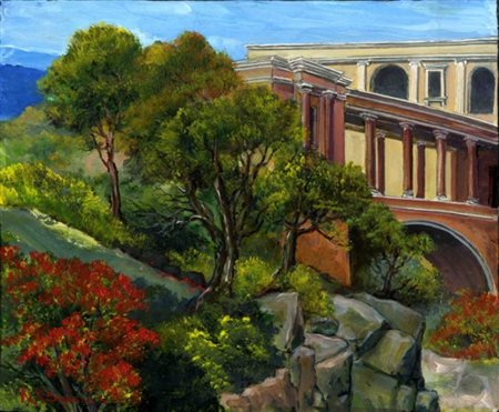 MARCO BONECHI Giardino, 2010 Olio su tavola cm 25x30