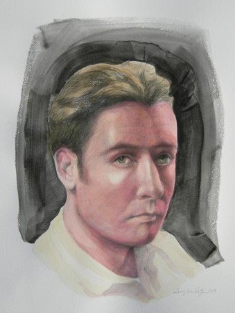 ANGELA VOLPI Studio per ritratto, 2011 Tecnica mista su carta cm 70x50