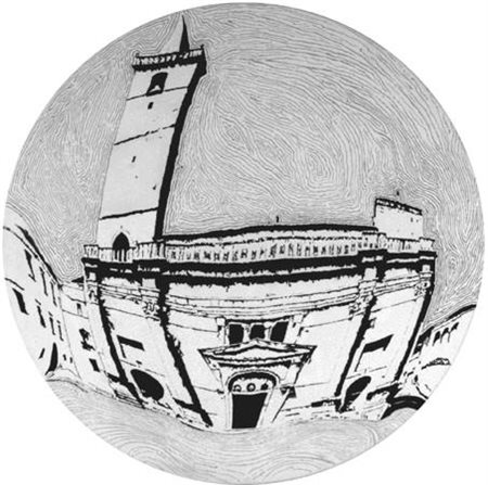 WALTER MATERASSI D-uomo, 2011 Smalto w acrilico su legno cm 100 (diametro)