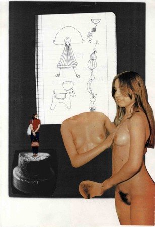 CUOGHI CORSELLO Eva Marisaldi, 1995 Tecnica mista su carta cm 29,7x 21