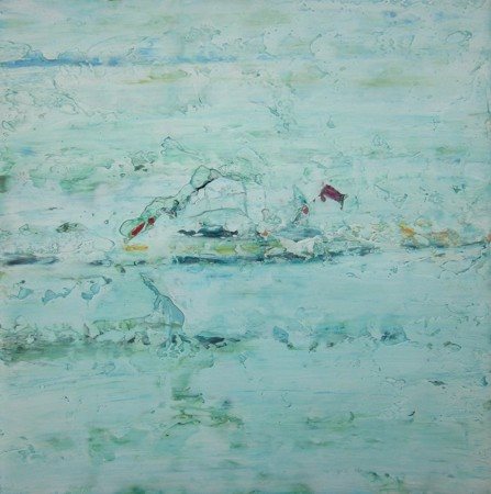 ROLANDO ZUCCHINI ST, 2001 Olio, plaster, pigmenti su tavola cm 40x40