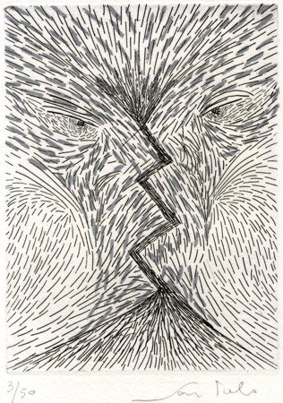 SANTOLO Senza titolo, 1984 Acquaforte acquatinta, cm 16,7x12,4 su carta cm...