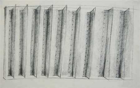 FERDI GIARDINI Progetto, 1987 Carboncino su carta cm 70x100