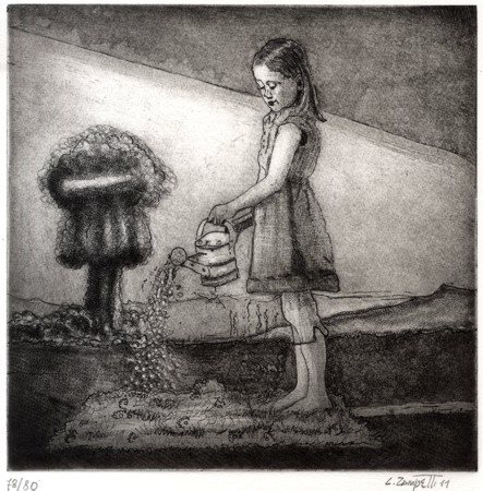 LUCA ZAMPETTI Perchè stupirsi di chi coltiva un sogno, 2011 Acquaforte,...