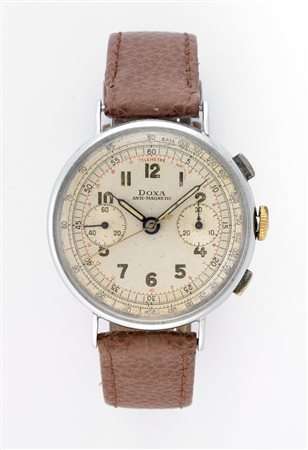 DOXA Orologio da polso da uomo in acciaio Anni 1940 ca. Quadrante, movimento...
