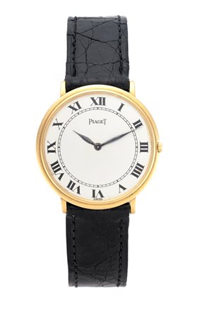 PIAGET Orologio da polso da uomo in oro 18K Anni 1970 ca. Quadrante,...