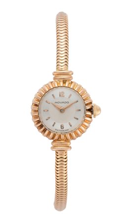 MOVADO Orologio da polso da donna in oro 18K Anni 1950 ca. Quadrante,...