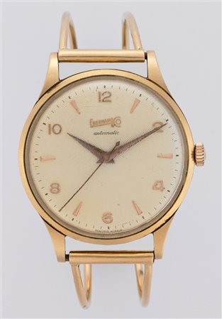 EBERHARD&CO Orologio da polso da uomo in oro 18k Anni 1950 ca. Quadrante,...