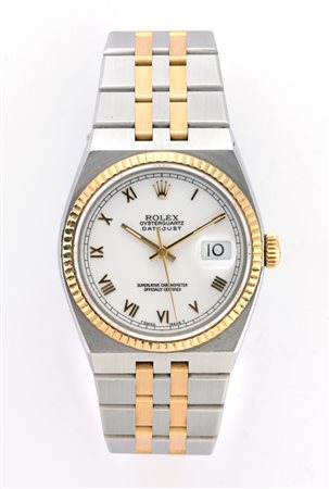 ROLEX Orologio da polso da uomo in acciaio e oro Anni 1980 ca. Quadrante,...
